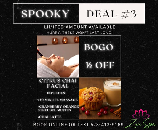 BOGO 1/2 Off Citrus Chai Facial